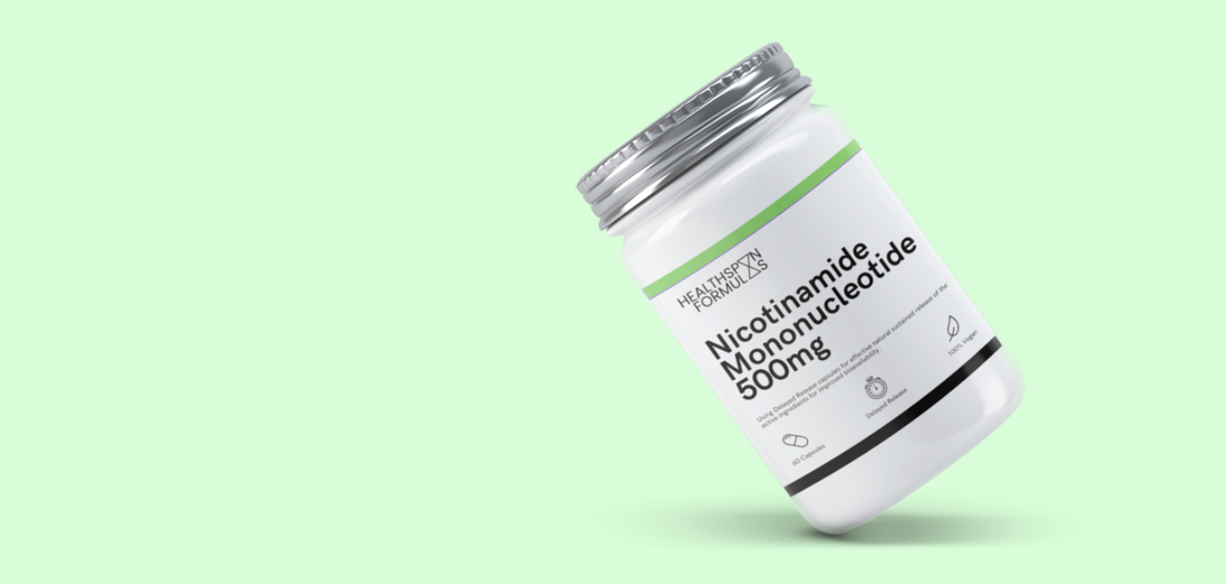a pot of the best nmn supplement in the UK by Healthspan Formulas