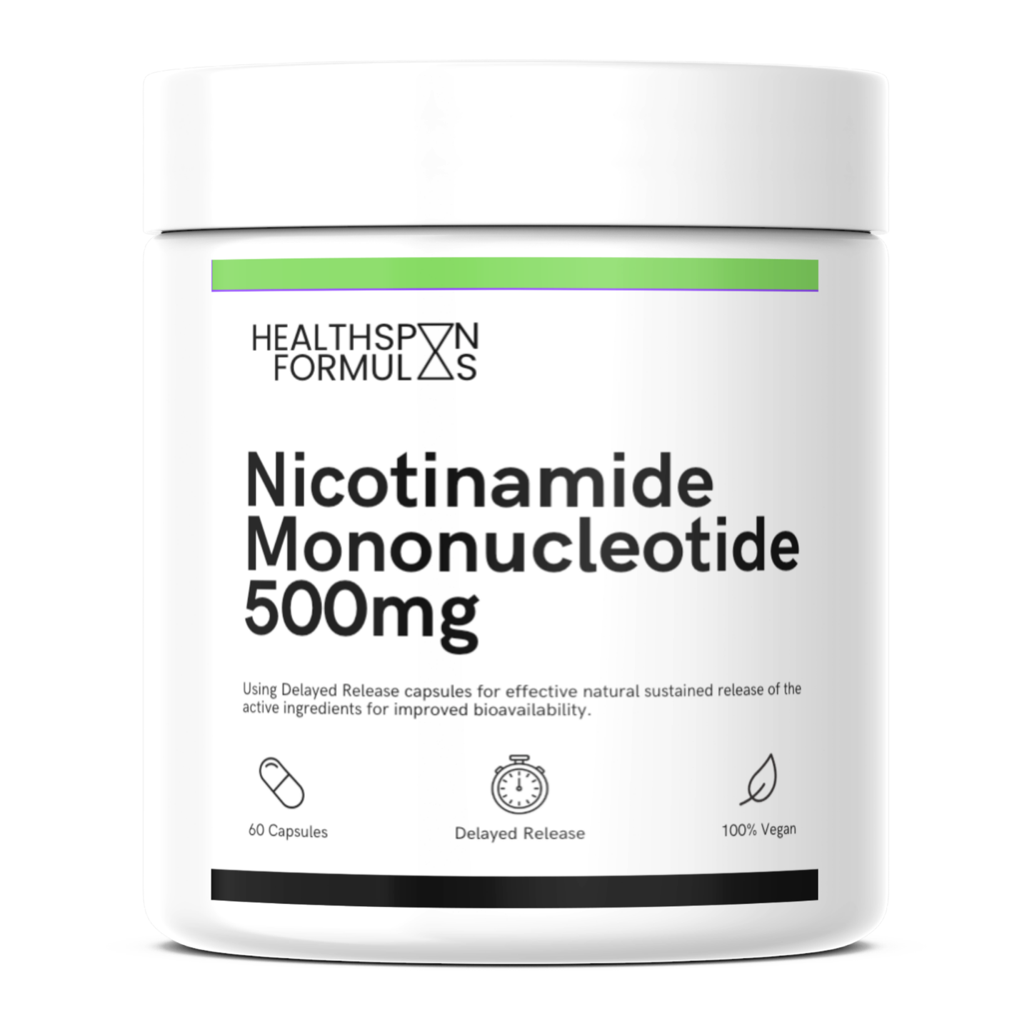an image of our NMN supplement bottle on a white background