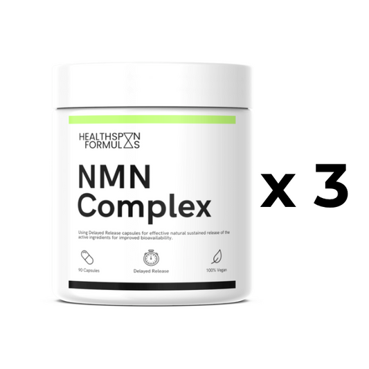 NMN, TMG and Resveratrol Supplement | 3-Bottle Bundle